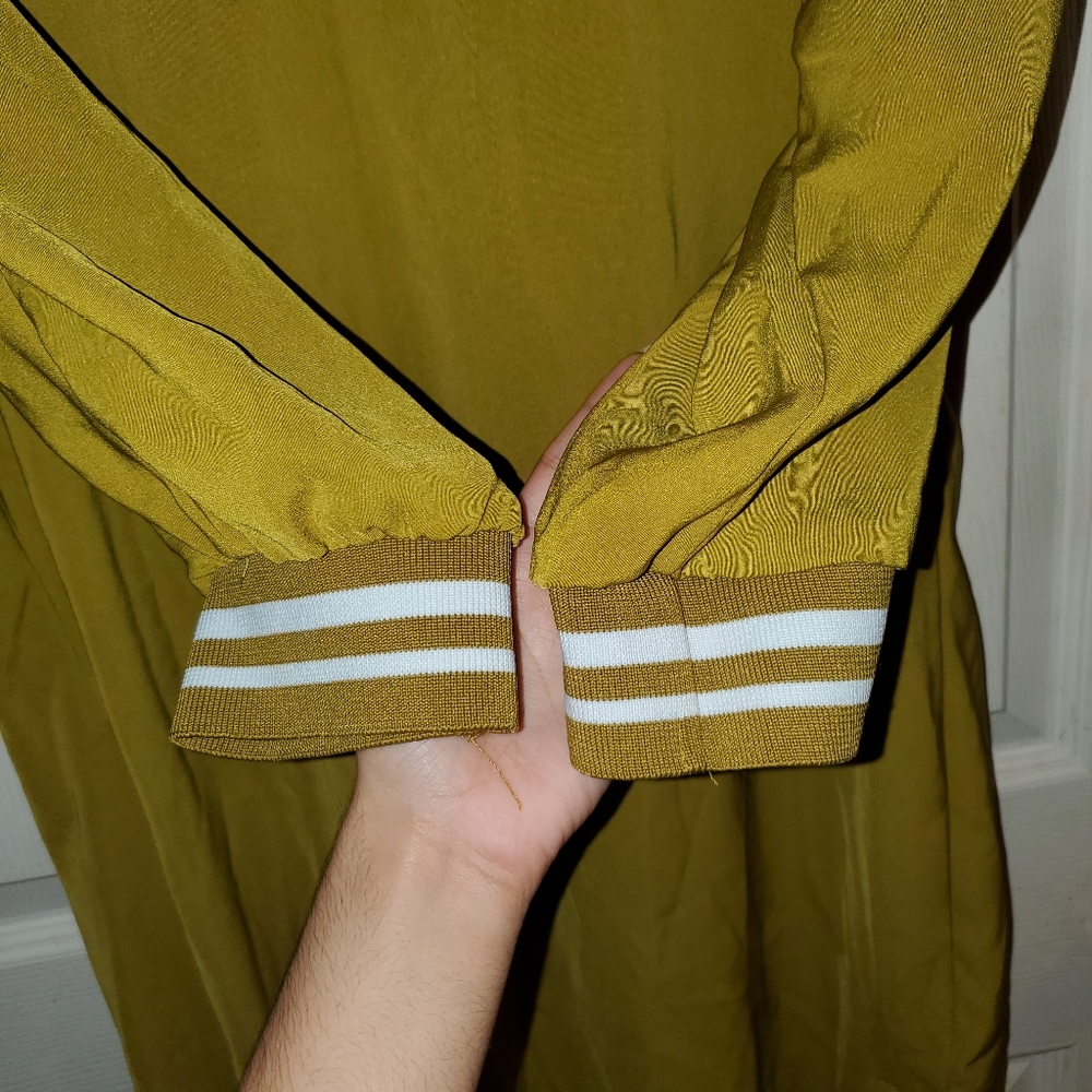 Amisu Striped Trim Quarter Sleeve T-Shirt Dress - Picture 3 of 15